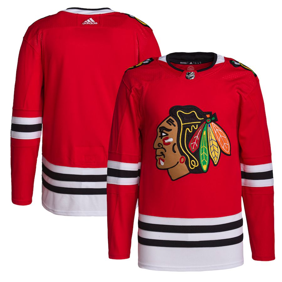 Men Chicago Blackhawks adidas Red Home Primegreen Authentic Pro NHL Jersey